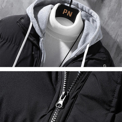 Men's Winter Hooded Jacket - Two-Piece, Stylish, and Ultra Warm!